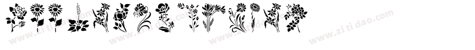 HFF Bird Stencil字体转换